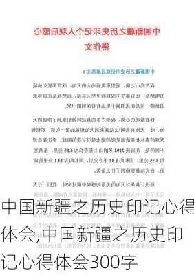 中国新疆之历史印记心得体会,中国新疆之历史印记心得体会300字-第3张图片-星梦范文网