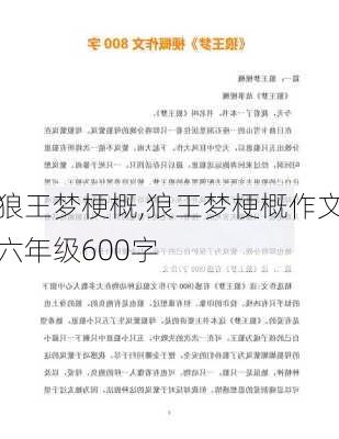 狼王梦梗概,狼王梦梗概作文六年级600字-第2张图片-星梦范文网