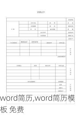 word简历,word简历模板 免费-第3张图片-星梦范文网