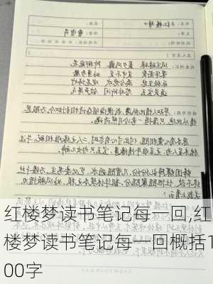 红楼梦读书笔记每一回,红楼梦读书笔记每一回概括100字-第3张图片-星梦范文网