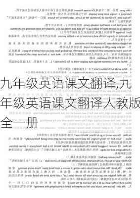 九年级英语课文翻译,九年级英语课文翻译人教版全一册-第3张图片-星梦范文网