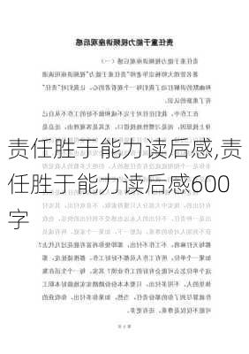 责任胜于能力读后感,责任胜于能力读后感600字-第3张图片-星梦范文网