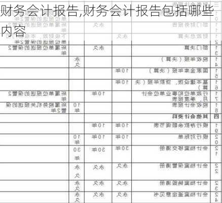 财务会计报告,财务会计报告包括哪些内容-第2张图片-星梦范文网