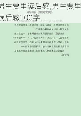 男生贾里读后感,男生贾里读后感100字-第2张图片-星梦范文网