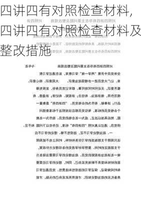 四讲四有对照检查材料,四讲四有对照检查材料及整改措施-第3张图片-星梦范文网