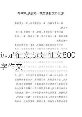 远足征文,远足征文800字作文-第2张图片-星梦范文网