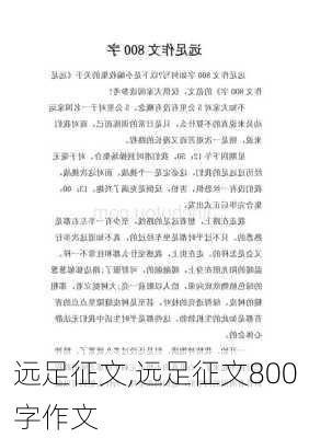 远足征文,远足征文800字作文