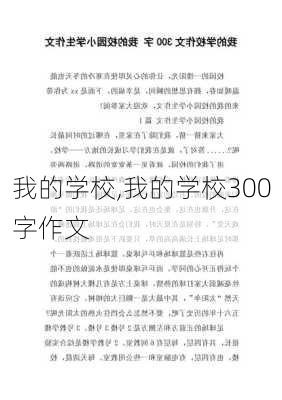 我的学校,我的学校300字作文-第2张图片-星梦范文网