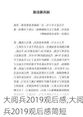 大阅兵2019观后感,大阅兵2019观后感简短-第3张图片-星梦范文网