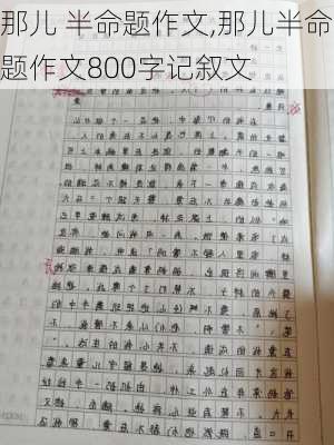 那儿 半命题作文,那儿半命题作文800字记叙文-第3张图片-星梦范文网