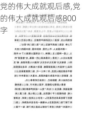 党的伟大成就观后感,党的伟大成就观后感800字-第2张图片-星梦范文网