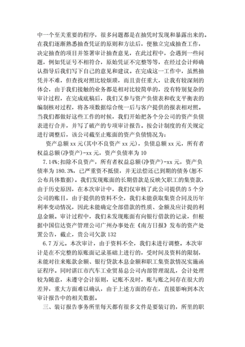 会计师事务所实习总结,会计师事务所实践总结-第2张图片-星梦范文网