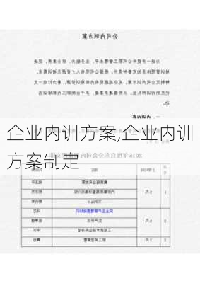 企业内训方案,企业内训方案制定-第1张图片-星梦范文网