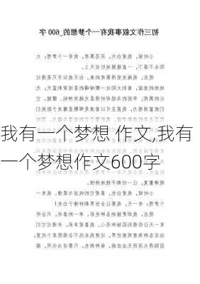 我有一个梦想 作文,我有一个梦想作文600字-第3张图片-星梦范文网