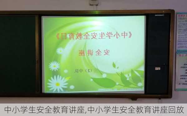 中小学生安全教育讲座,中小学生安全教育讲座回放-第2张图片-星梦范文网