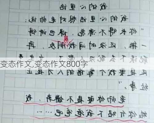 变态作文,变态作文800字