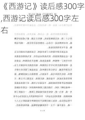 《西游记》读后感300字,西游记读后感300字左右-第3张图片-星梦范文网