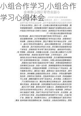 小组合作学习,小组合作学习心得体会