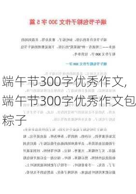 端午节300字优秀作文,端午节300字优秀作文包粽子-第2张图片-星梦范文网