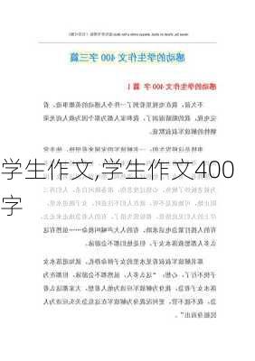 学生作文,学生作文400字-第3张图片-星梦范文网