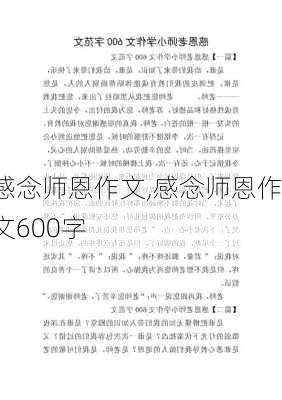 感念师恩作文,感念师恩作文600字-第2张图片-星梦范文网