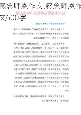 感念师恩作文,感念师恩作文600字