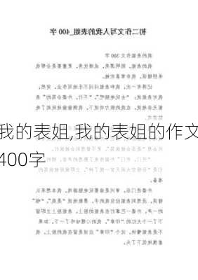 我的表姐,我的表姐的作文400字-第2张图片-星梦范文网