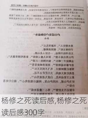 杨修之死读后感,杨修之死读后感300字-第2张图片-星梦范文网