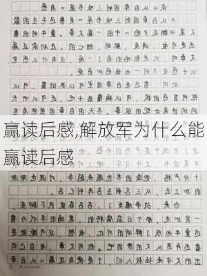 赢读后感,解放军为什么能赢读后感