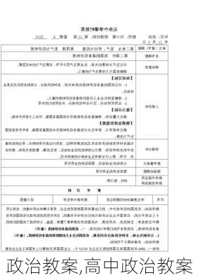 政治教案,高中政治教案-第3张图片-星梦范文网