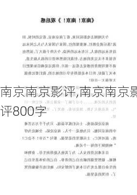 南京南京影评,南京南京影评800字-第2张图片-星梦范文网