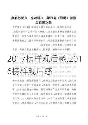 2017榜样观后感,2016榜样观后感-第3张图片-星梦范文网