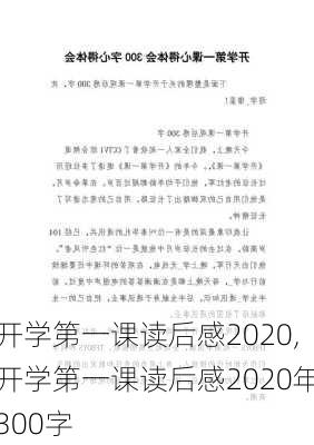 开学第一课读后感2020,开学第一课读后感2020年300字-第2张图片-星梦范文网