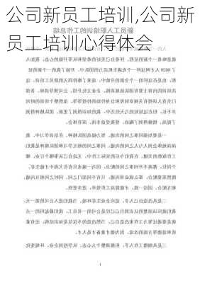 公司新员工培训,公司新员工培训心得体会