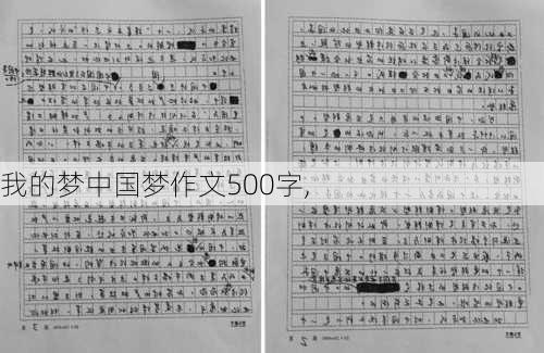 我的梦中国梦作文500字,