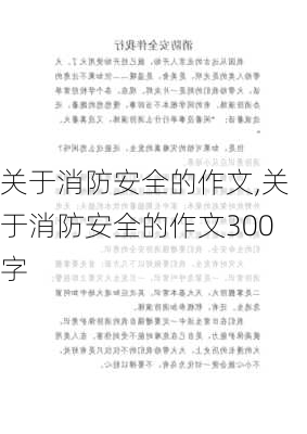 关于消防安全的作文,关于消防安全的作文300字-第2张图片-星梦范文网