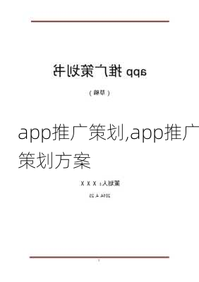 app推广策划,app推广策划方案-第2张图片-星梦范文网