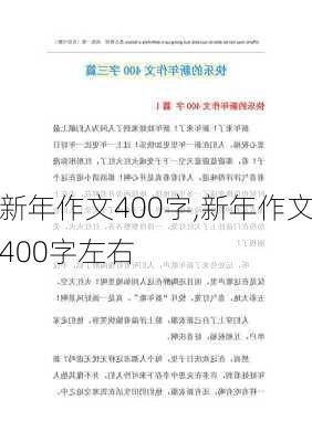 新年作文400字,新年作文400字左右-第3张图片-星梦范文网