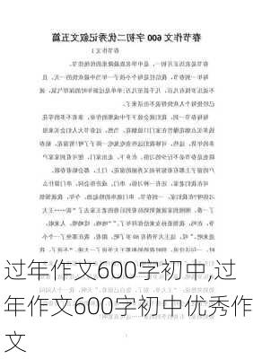 过年作文600字初中,过年作文600字初中优秀作文-第2张图片-星梦范文网