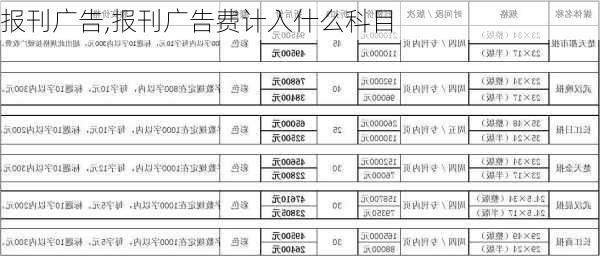 报刊广告,报刊广告费计入什么科目