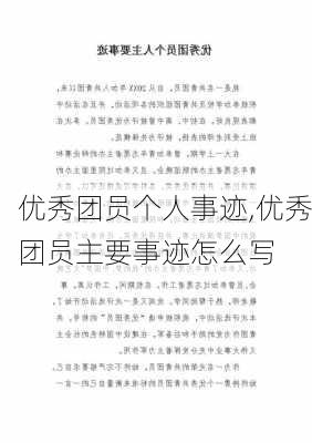 优秀团员个人事迹,优秀团员主要事迹怎么写-第3张图片-星梦范文网