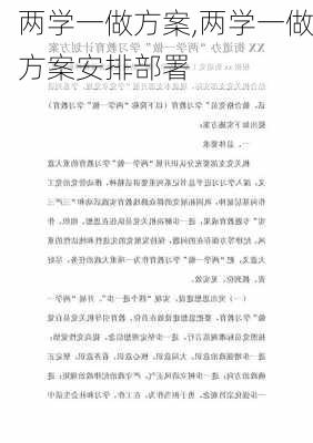 两学一做方案,两学一做方案安排部署-第2张图片-星梦范文网