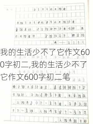 我的生活少不了它作文600字初二,我的生活少不了它作文600字初二笔-第2张图片-星梦范文网