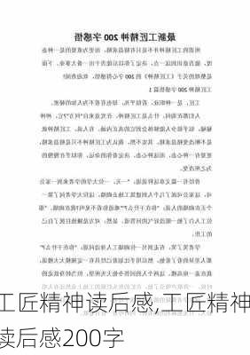 工匠精神读后感,工匠精神读后感200字-第2张图片-星梦范文网