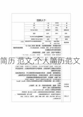 简历 范文,个人简历范文-第2张图片-星梦范文网