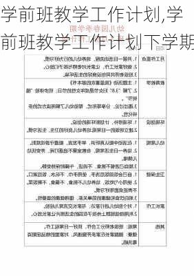 学前班教学工作计划,学前班教学工作计划下学期-第2张图片-星梦范文网