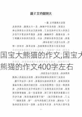 国宝大熊猫的作文,国宝大熊猫的作文400字左右-第2张图片-星梦范文网