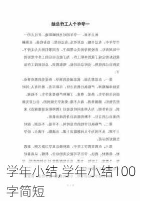 学年小结,学年小结100字简短-第2张图片-星梦范文网