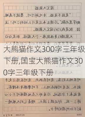 大熊猫作文300字三年级下册,国宝大熊猫作文300字三年级下册-第2张图片-星梦范文网