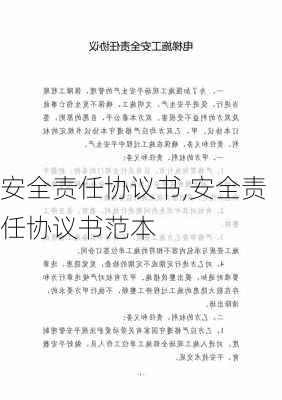 安全责任协议书,安全责任协议书范本-第2张图片-星梦范文网